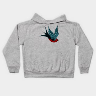 Swallow sailor tattoo Kids Hoodie